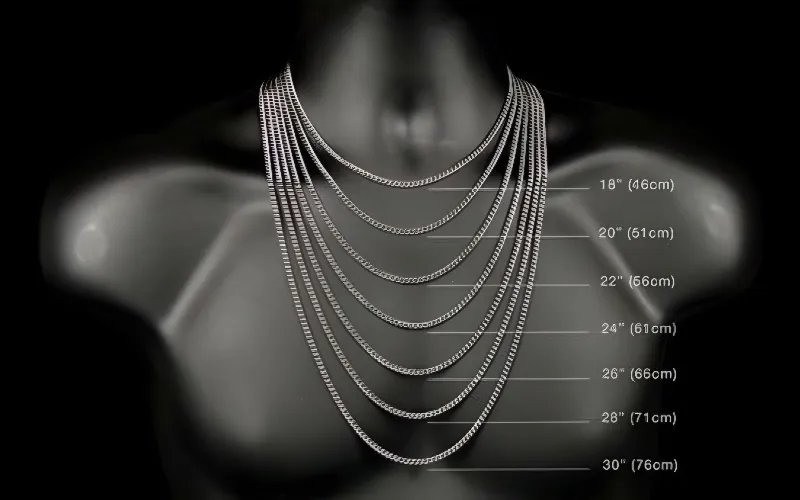 بهترین سایز گردنبند