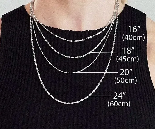 بهترین سایز گردنبند