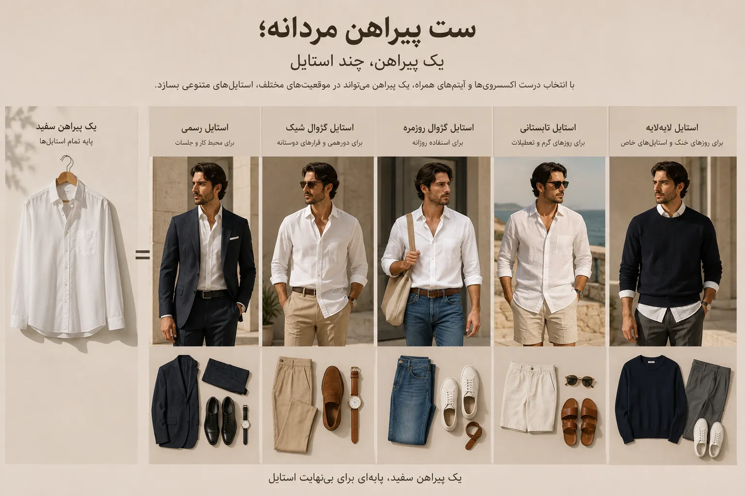 یک پیراهن مردانه کافی است