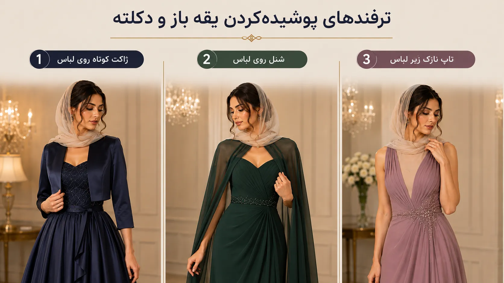 چگونه لباس مجلسی را پوشیده کنیم