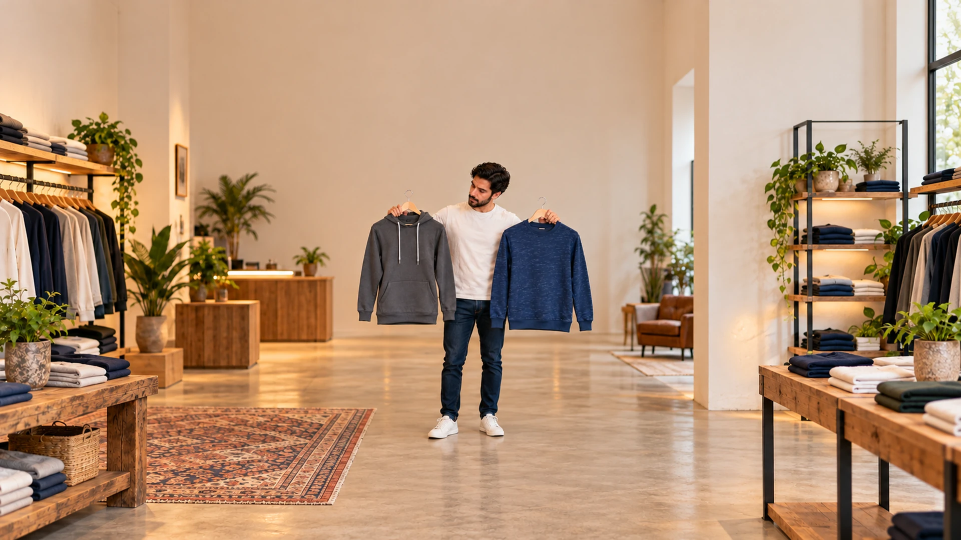 مقایسه هودی کلاه‌دار و سویشرت مردانه یقه‌گرد برای انتخاب مدل مناسب